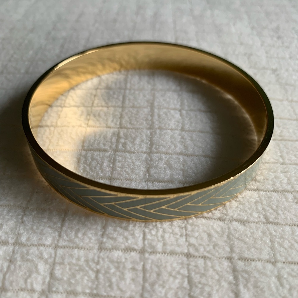J.Crew gray chevron striped bracelet - Picture 7 of 9